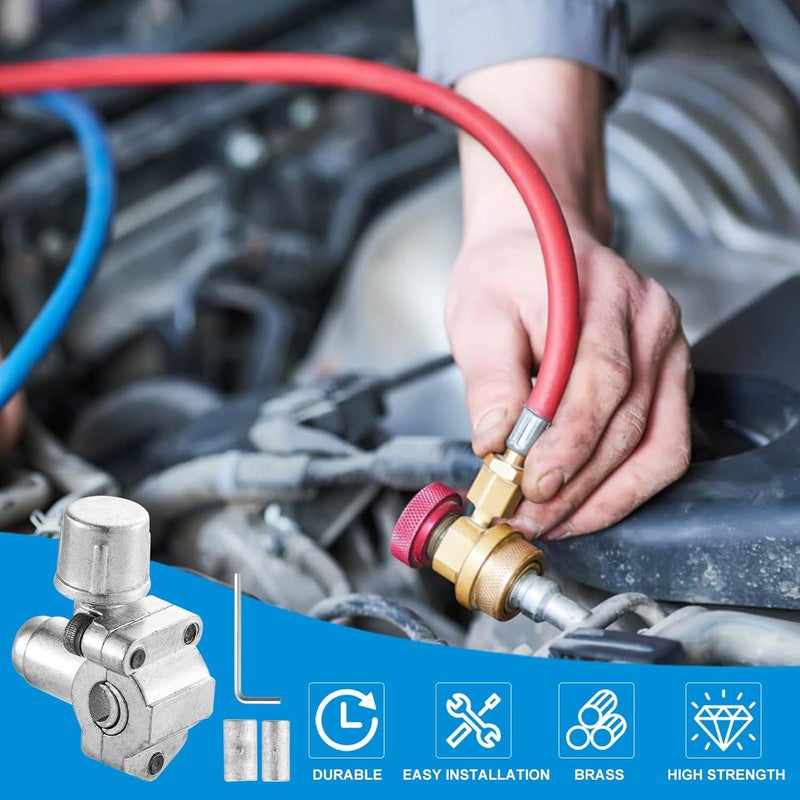 Tigbear 10 PC Bullet Piercing Valves, BPV-31 Piercing Valve Kit, A/C Refrigerant Retrofit Valve for R12 R22 R502 HVAC Refrigerant System 1/4, 5/16, 3/8 Inch Outer Diameter for TJ90BPV31, AP4502525, BPV31D - Image 5